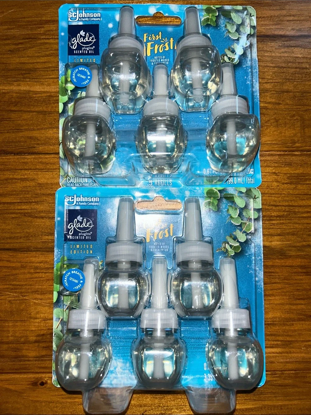 NEW- Glade PlugIns (First Frost) 5 Pack Refills Air Fresheners